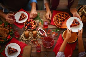 holiday dinner table